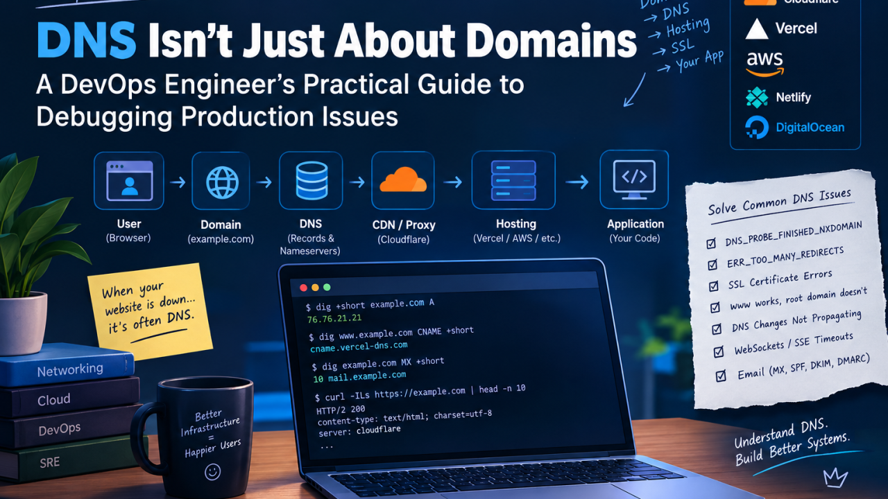 🔥 DNS Isn't Just About Domains: A DevOps Engineer's Practical Guide